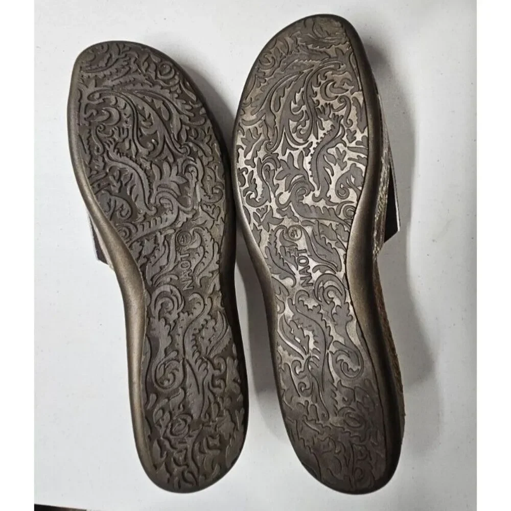 NAOT ‎ Women's Skylar Slide Sandal Golden Python Leather 41/L10